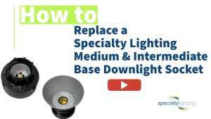 how to replace downlight socket video